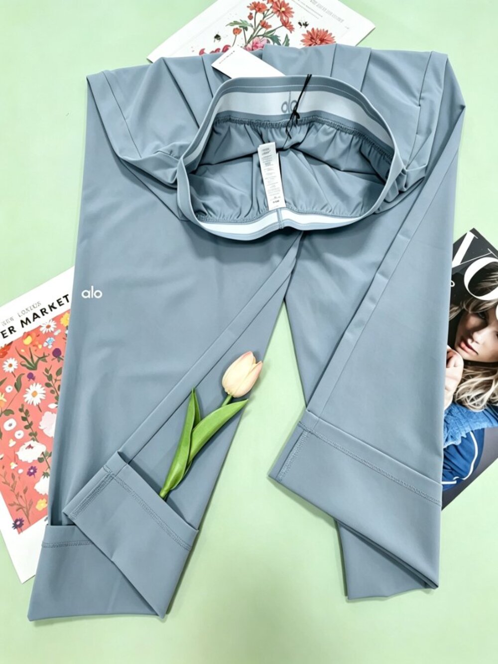 Brand New ALO Yoga Suit Up Trouser Steel Grey🐺30" Inseam Relaxed Fit - Picture 8 of 16